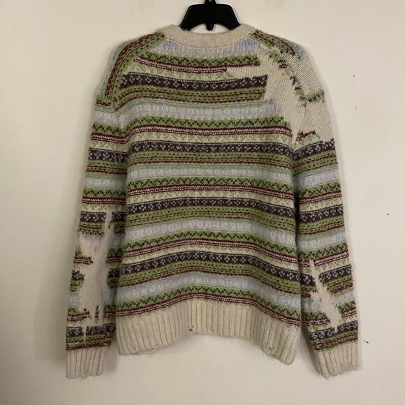 NEW Zara Jacquard Striped Sweater M - Picture 9 of 12
